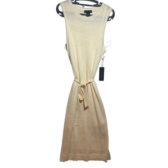 NWT Rachel Zoe Cream Crochet Knit Dress Women's Size XL Polyester Rayon Blend - Picture 1 of 8